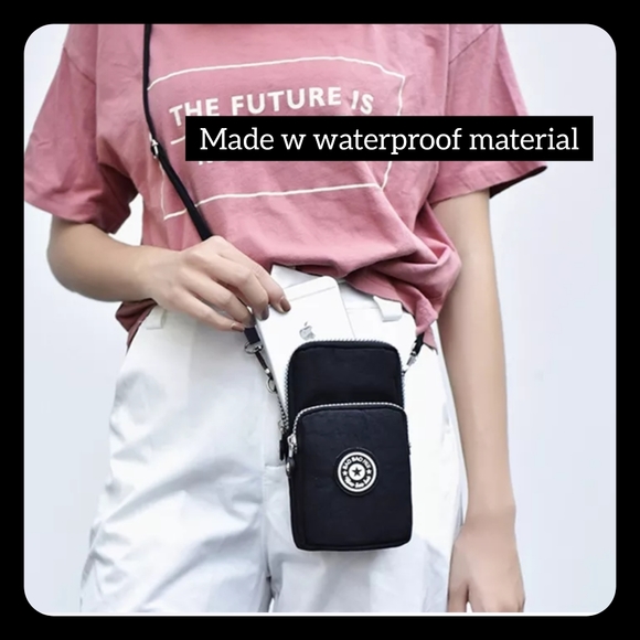 Brand new, black shoulder cross body purse, cell phone bag multiple pockets - Picture 2 of 6